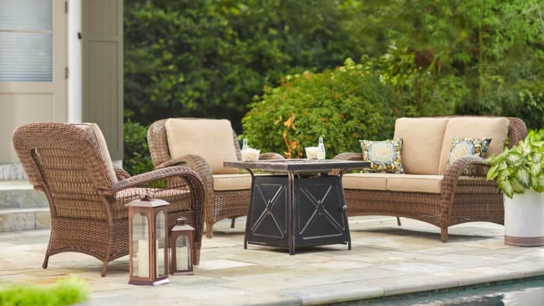 target wicker patio furniture clearance